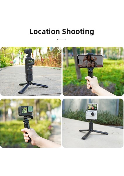 Mini Tripod Cep Kamera Masaüstü Standı Tutucu Selfie Çubukları Djı Osmo Pocket 3 Gimbal Aksesuarları L (Yurt Dışından)