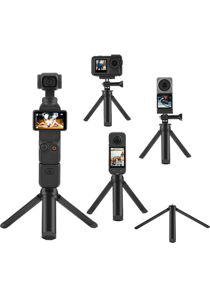 Mini Tripod Cep Kamera Masaüstü Standı Tutucu Selfie Çubukları Djı Osmo Pocket 3 Gimbal Aksesuarları L (Yurt Dışından)