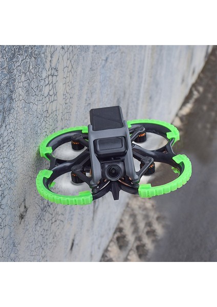 Brdrc 4 Adet Pervane Koruyucu Kılıf 360 Derece Düşmeye Dayanıklı Koruma Kılıfı Çarpışma Önleyici Avata Drone Blade Yeşil (Yurt Dışından)