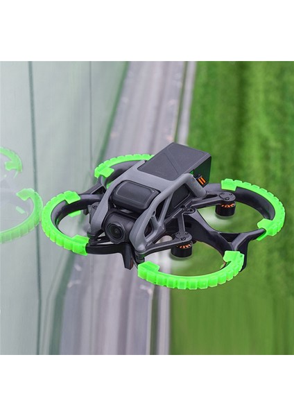 Brdrc 4 Adet Pervane Koruyucu Kılıf 360 Derece Düşmeye Dayanıklı Koruma Kılıfı Çarpışma Önleyici Avata Drone Blade Yeşil (Yurt Dışından)