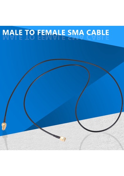 Sma Erkek - Dişi Adaptör Pigtail Koaksiyel Jumper Uzatma Kablosu 3.3ft Uzun (Yurt Dışından)