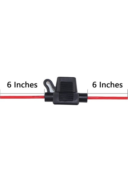 Adet 14 Ayar Awg Sigorta Tutucu Su Geçirmez Toz Geçirmez Inline Sigorta Kutusu Araba Tekne Suv Için (Yurt Dışından)