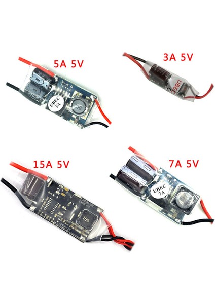 Ubec 5V Bec Fpv Rc Drone Alıcı Güç Kaynağı Için Tam Koruyucu Antiparazit Anahtarlama Regülatörü (7A) (Yurt Dışından)