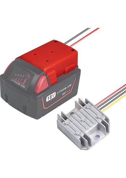 Pil Adaptörü Regülatörü 18V Li-Ion Pil Güç Kaynağı Dönüştürücü Buck Dönüştürücü Için Akülü Tekerlekler Adaptörü 18V-12V 3A (Yurt Dışından)