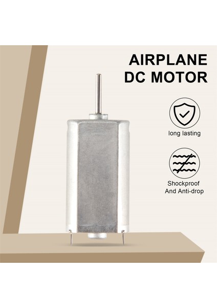 2 Adet Dc 9 V 30800 Rpm 2mm Çap Mil Yüksek Hızlı Model Uçak Dc Motor (Yurt Dışından)