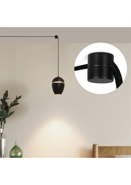 Tavan Askılı Işıklar Için 3 Paket Tavan Kancası, Tavan Lambası Için Sarkıt Işık Kancası, Tavan Kancaları, Kendin Yap Lamba Siyah (Yurt Dışından)