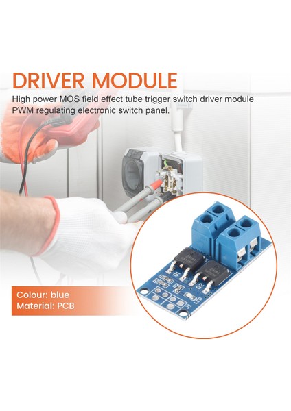 10 Adet Dc 5V-36V 15A(MAX 30A) Mosfet Mos Fet Tetik Anahtarı Sürücü Modülü 0-20KHZ Pwm Regülatör Kontrol Paneli (Yurt Dışından)