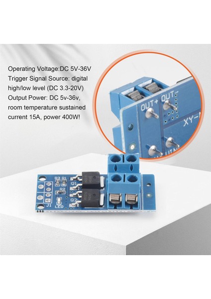 10 Adet Dc 5V-36V 15A(MAX 30A) Mosfet Mos Fet Tetik Anahtarı Sürücü Modülü 0-20KHZ Pwm Regülatör Kontrol Paneli (Yurt Dışından)