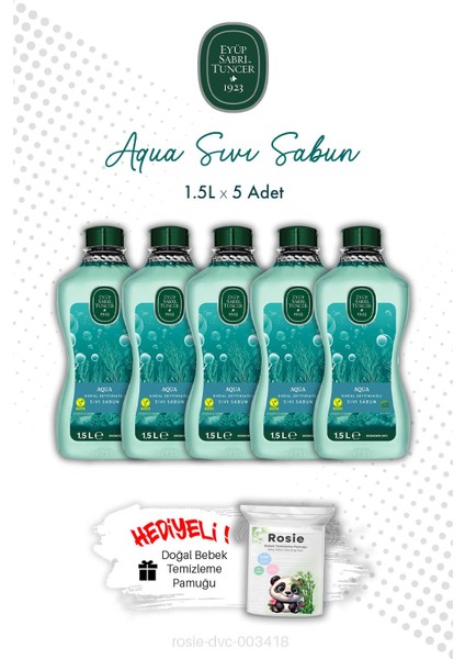 Aqua X5 1.5 lt Sıvı Sabun ve Rosıe Mendil