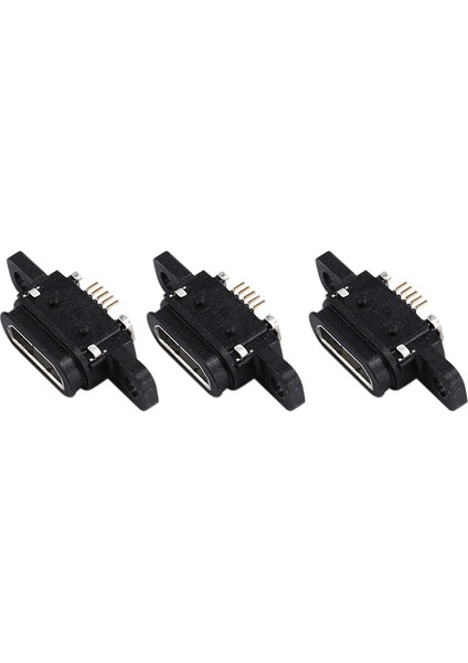 10 Adet Mikro-Usb 5pin Şarj Jakı Soketi Dock Bağlantı Noktası 5p IP67 Su Geçirmez Dişi Konnektör Vida Deliği ile (Yurt Dışından)