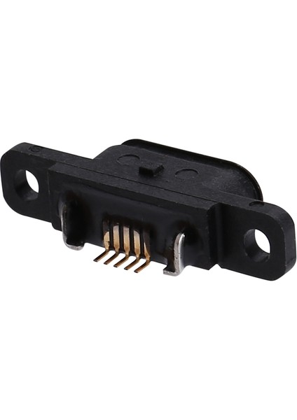 10 Adet Mikro-Usb 5pin Şarj Jakı Soketi Dock Bağlantı Noktası 5p IP67 Su Geçirmez Dişi Konnektör Vida Deliği ile (Yurt Dışından)
