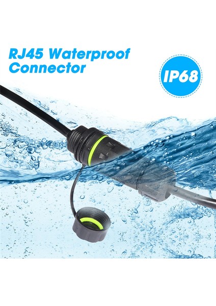 Yxy RJ45 Yerleştirme Konnektörü Ethernet Ağ Paneli Montajı Su Geçirmez IP68 Başlık Dış Mekan Geniş Bant Ağ Kablosu Genişletici (Yurt Dışından) indirimleri