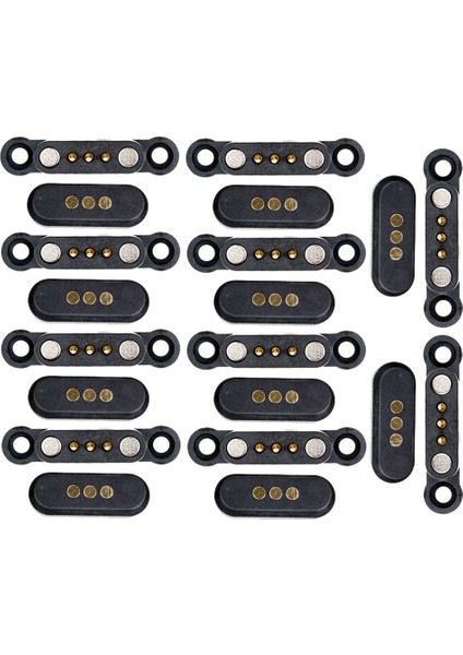 10 Çift Yaylı Manyetik Pogo Pin Konnektörü 3 Pozisyon Mıknatıslar Pitch 2.3 mm Deliklerden Erkek Dişi Prob (Yurt Dışından)