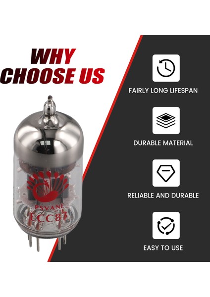 Psvane Tube ECC83 Tüplü Ses Amplifikatörü 12AX7 ECC803 B759 Vakum Tüpünün Yerini Alır (Yurt Dışından)