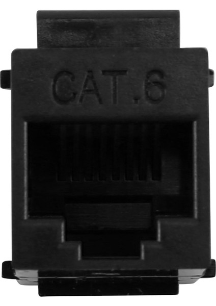 10 Adet RJ45 Konektörü Keystone Jack Cat6 Uzatma Çoğaltıcı Ethernet Ağı Lan Cat 6 Çoğaltıcı Jaklar Uzatma Adaptörü, Siyah (Yurt Dışından)