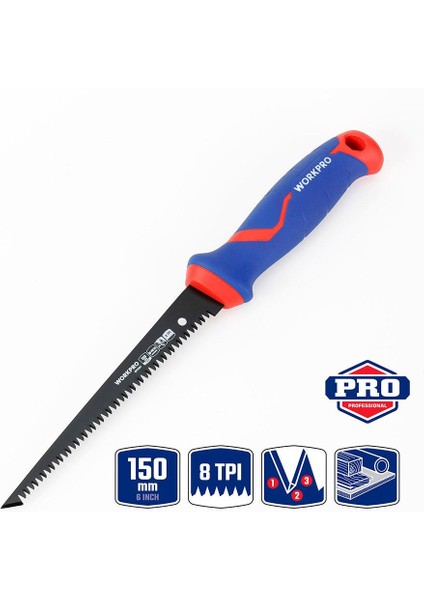 WP215017 150 mm Hızlı Kesim Profesyonel Bı-Metal Alçıpan Testeresi