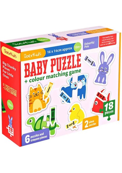 Renkli Hayvanlar Baby Puzzle