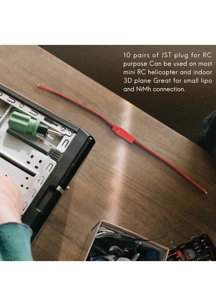 10 Çift Jst Fiş Konnektörü Rc Lipo Pil Erkek/dişi (Yurt Dışından)