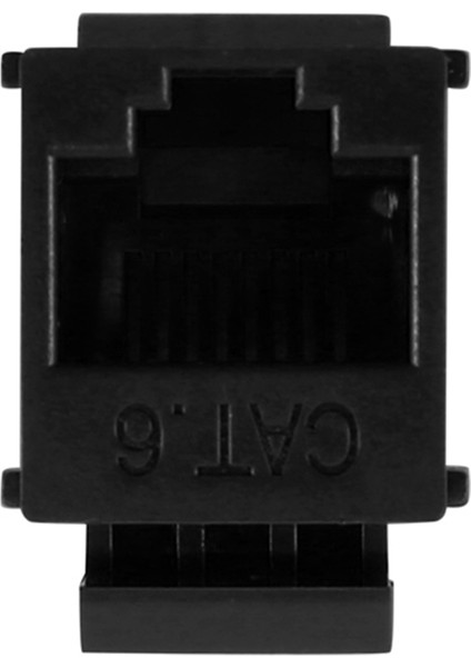 RJ45 Konektörü Keystone Jakı Cat6 RJ45 Uzatma Bağlayıcı Ethernet Ağı Lan Cat 6 Bağlayıcı Jakları Uzatma Adaptörü (Siyah) (Yurt Dışından)