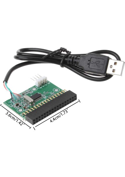 1.44MB 3.5 Inç Disket Sürücü Konektörü 34 Pin USB Kablosu Adaptörü Pcb Kartı, USB Diskten Diskete A (Yurt Dışından)