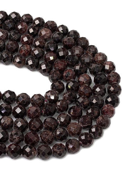 8 mm Faset Kesim Lal Taşı Dizi (Granat) A