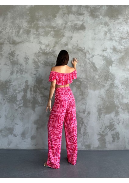 Kırmızı Desenli Viscon Ikili Takım fiyatları