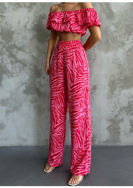 Kırmızı Desenli Viscon Ikili Takım indirimleri