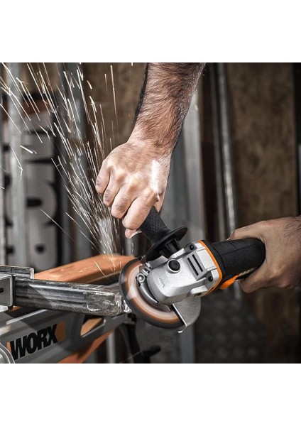 WX803 20VOLT 2.0/4.0 Ah. Li-Ion Çift Akülü 125MM Profesyonel Şarjlı Avuç Taşlama