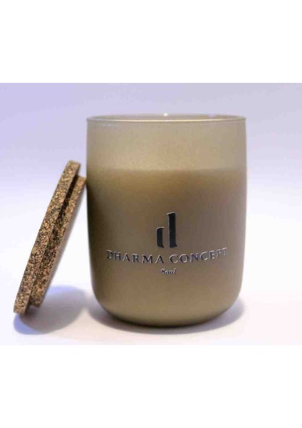 Lüks Kokusuz Soya Wax Mum, Mat Gri Kavanoz, Dekoratif, Doğal, Ahşap Fitil, Mantar Kapak fiyatları