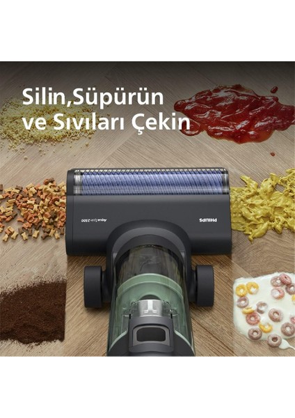 XW7263.11 Aqua Trio 7000 Seri Islak & Kuru Temizlik Kablosuz Dikey Süpürge