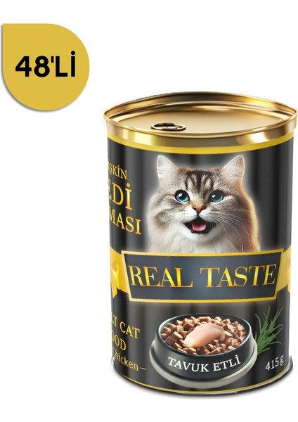 Tavuk Etli Yetişkin Kedi Konservesi 415 gr x 48 adet