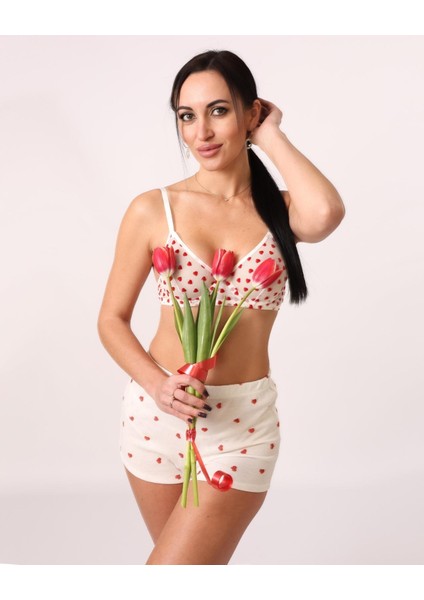 Kırmızı Kalpli Brode Takım modelleri