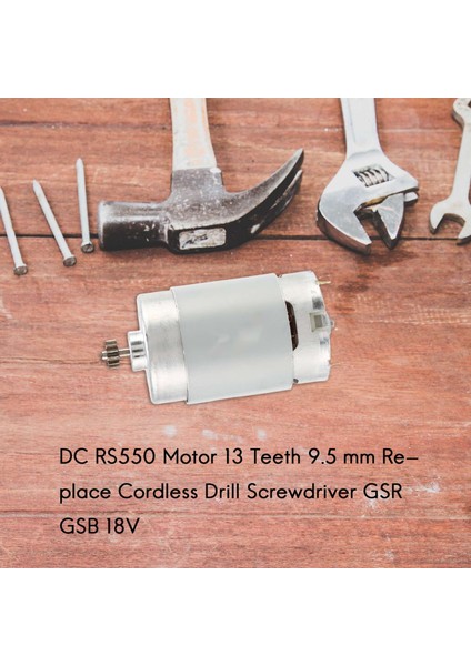 Dc RS550 Motor 13 Diş 9.5 mm Bosch Akülü Matkap Tornavida Gsr Gsb 18V Için Değiştirin (Yurt Dışından)