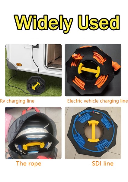 Dış Mekan Kablo Düzenli Makarası 25M Depolama Makarası Tel Taşıma Çantası ile Yat Rv Için Düzenli Standı (Yurt Dışından) fırsatları