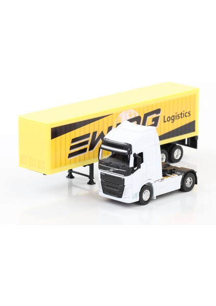 1:64 Ölçek Metal Kafalı Volvo Dorseli Tır modelleri