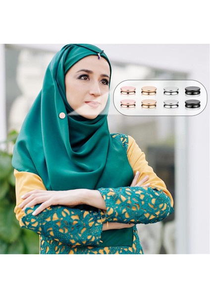 Hicab Manyetik Pinler Çok Amaçlı Renkli Manyetik Eşarp Tokası B (Yurt Dışından)