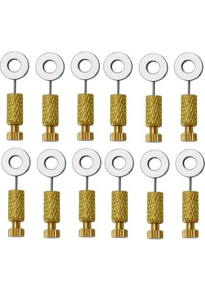 12 Adet El Yapımı Deri Ürünleri Aletleri Dikiş Sabitleme Iğnesi 0-6mm (Yurt Dışından)