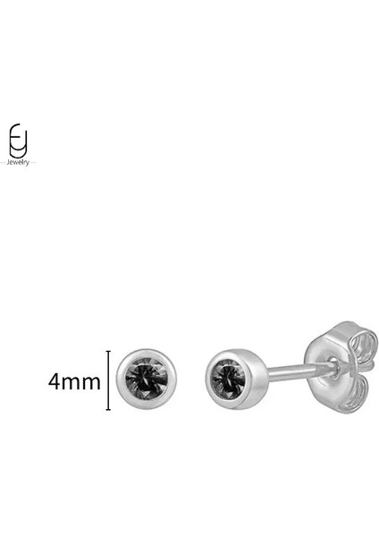 925 Ayar Gümüş Saplama Küpeler, Şık Halka Küpeler, Siyah Kolye Gümüş Küpeler, Yüksek Kaliteli Kadın Takı Hediyeleri (Yurt Dışından)