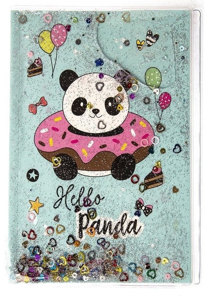 Simli ve Sulu Kapaklı Desenli A5 Defter