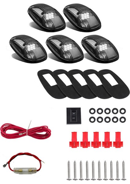 Kamyon Suv LED Dc 12V Dış Aydınlatmalar Için 9 LED Kabin Tavan Işaret Işıkları (Yurt Dışından)