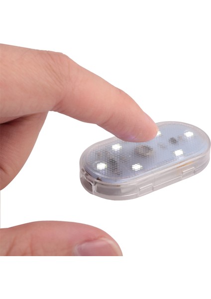 Araba Ortam Işığı Araba Iç Mekan Dokunmatik Sensör USB Şarj Beyaz (Yurt Dışından)