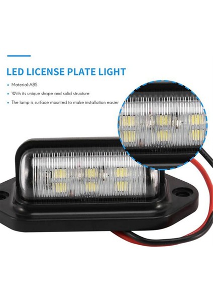 10 Adet LED Plaka Plaka Işık Su Geçirmez Plaka Kuyruk Işığı Römorklar, Rv, Kamyonlar, Tekneler (Yurt Dışından) fırsatları