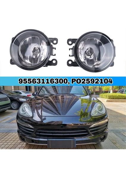 1paır Araç Sisi Fıg Fıt Porsche Cayenne Macan Fıat 500L 500X 95563116300, PO2592104 (Yurt Dışından)