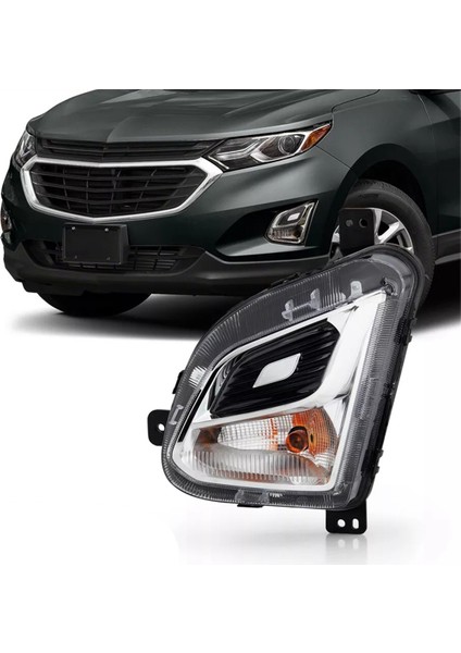 Araba Ön Tampon Dönüş Sinyal Işığı Chevy Equinox 2018-2021 Için Sis Lambası ile Halojen Işık Abd Sürücü Tarafı 84226245 (Yurt Dışından)