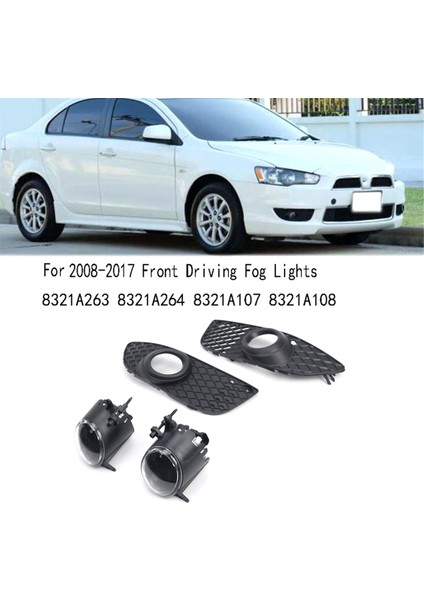 Mitsubishi Lancer Için 2008-2017 Sol ve Sağ Taraf Ön Sürüş Sis Farları 8321A263 8321A264 8321A107 8321A108 (Yurt Dışından)