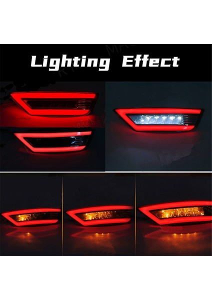 12V Arka Tampon Lambası Reflektör Sis Lambası Sinyal Lambası Focus Için (Yurt Dışından)