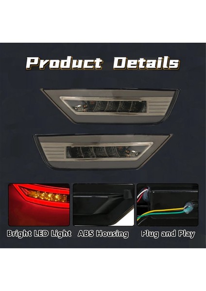 12V Arka Tampon Lambası Reflektör Sis Lambası Sinyal Lambası Focus Için (Yurt Dışından)