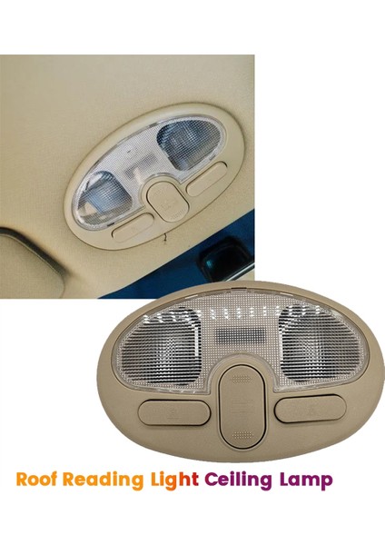 Araba Çatı Okuma Işık Tavan Lambası Switch 90765353 9052436 Buick Excelle 2008-2013 Ön Cam Kontrolü Işık Bej (Yurt Dışından)