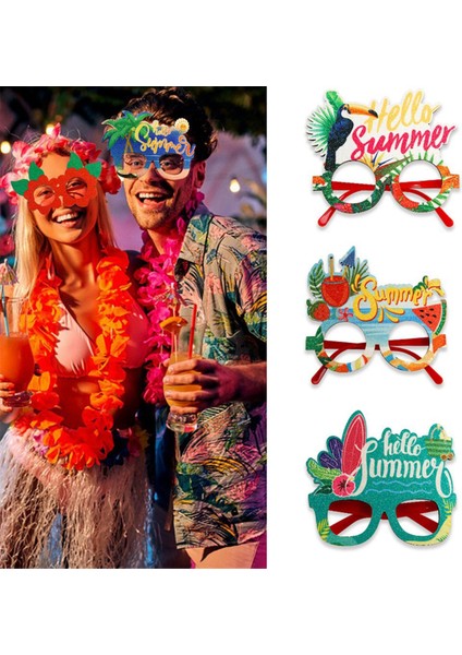 Hawaii Gözlükleri Tropikal Temalı Süslemeler Gözlük Çerçevesi,g (Yurt Dışından) fırsatları