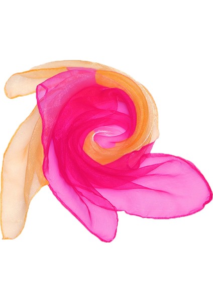 Turuncu+Degrade Renk Küçük Eşarp, Dans Performansı (Yurt Dışından)